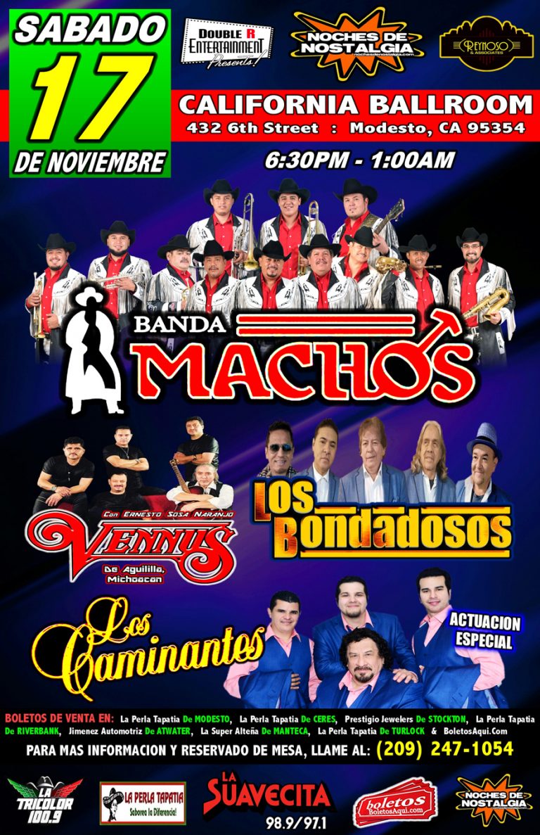 Banda Machos, Los Bondadosos, Vennus y la actuacion especial de Los