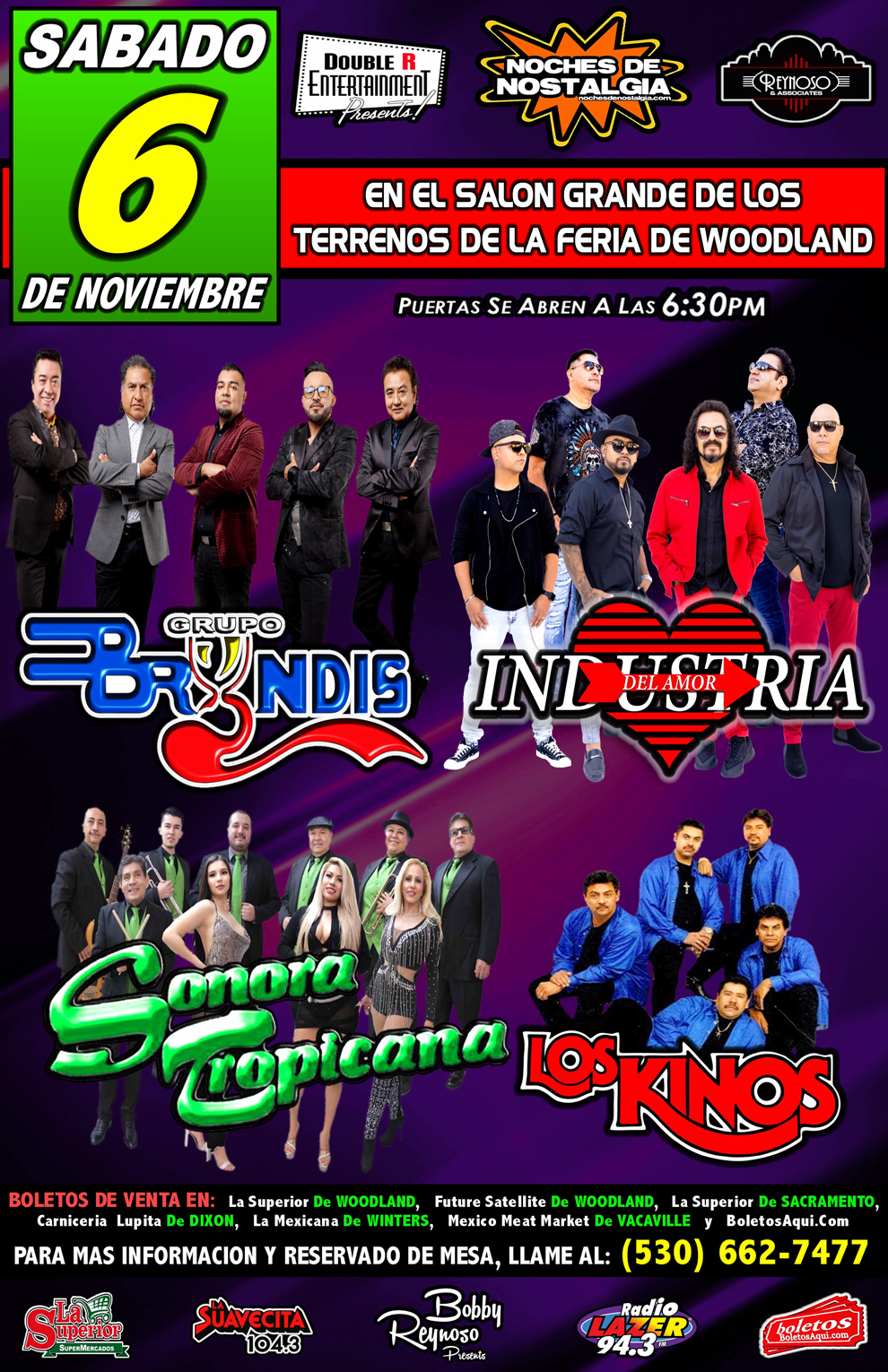 Grupo Bryndis, Industria del Amor, Sonora Tropicana y Los Kinos