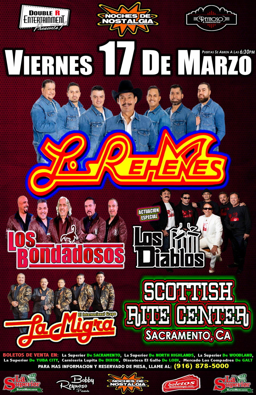 Los Rehenes, Los Bondadosos, La Migra y Los Diablos – Scottish Rite Center – Sacramento, CA